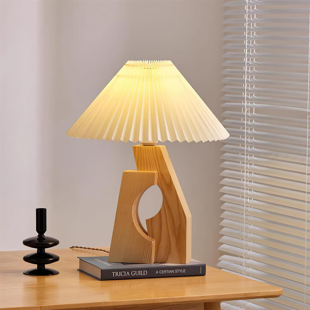 Lampe de Table Papier Plissé