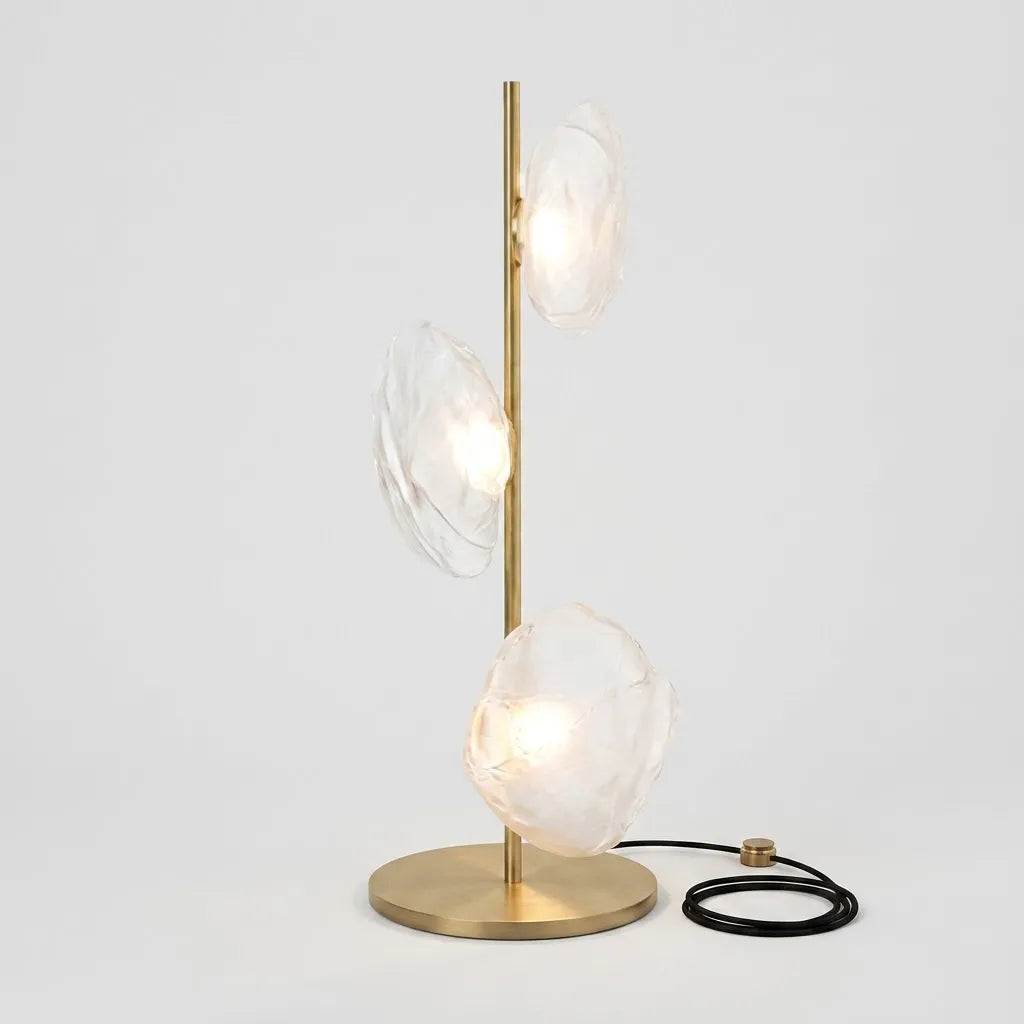 Lampe sculpturale en métal