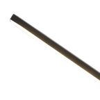 Détail de la ligne ondulée LED de l’applique moderne.