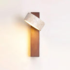 Applique Murale Jovan, coloris noyer et beige