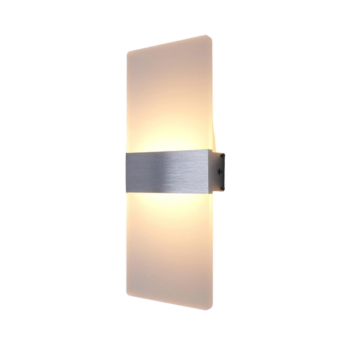 applique murale moderne aluminium acrylique lumiere haut bas douce