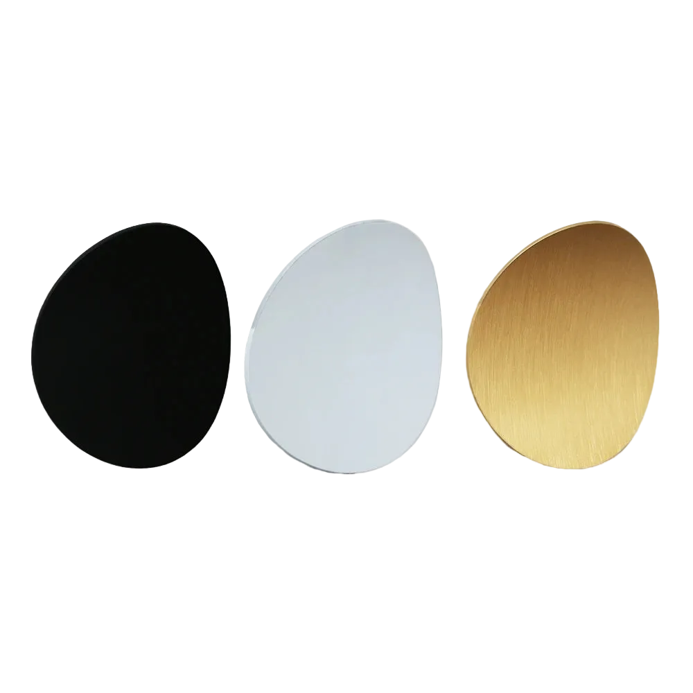 applique led moderne aluminium forme organique lumiere douce