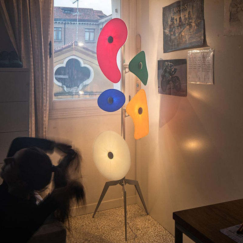 Lampadaire Géométrique Résine