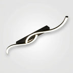 Plafonnier LED Ligne Ondulée métal noir design minimaliste moderne
