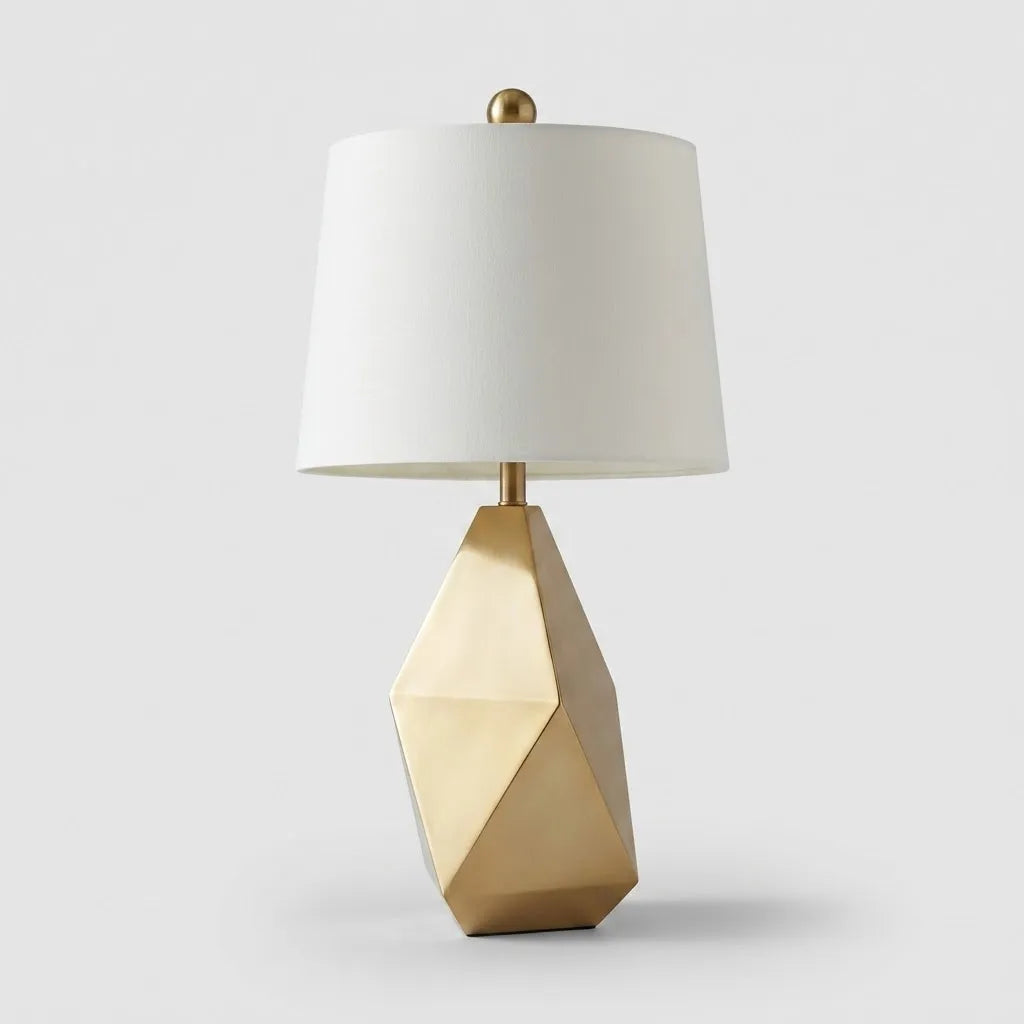 Lampe de Table Tissu Facetté