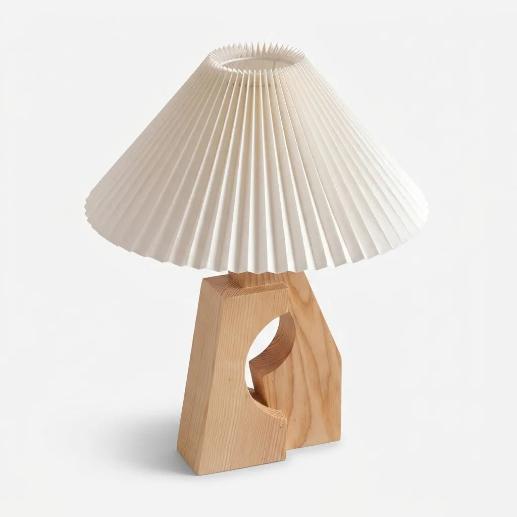Lampe de Table Papier Plissé