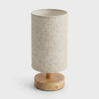 Lampe de Table Bois Sans Fil LED Rechargeable