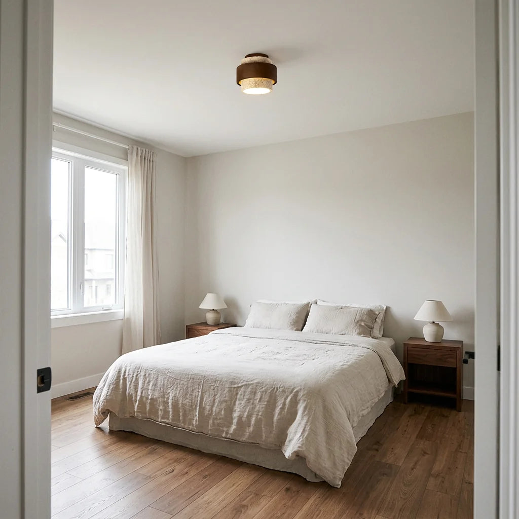 Plafonnier Eltalor dans une chambre jour