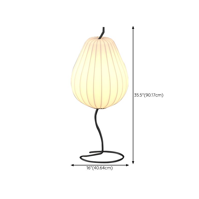 Lampadaire Poire Tissu Beige