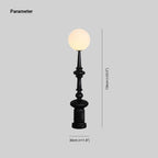 Lampadaire Colonne Résine Vintage