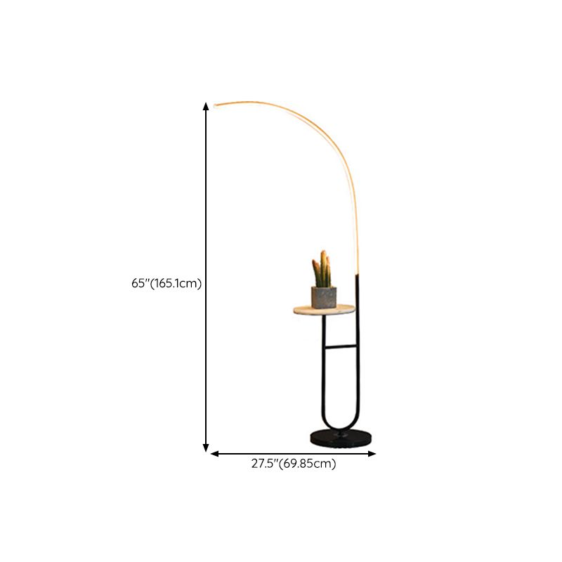 Lampadaire Arc Marbre Noir Chevet