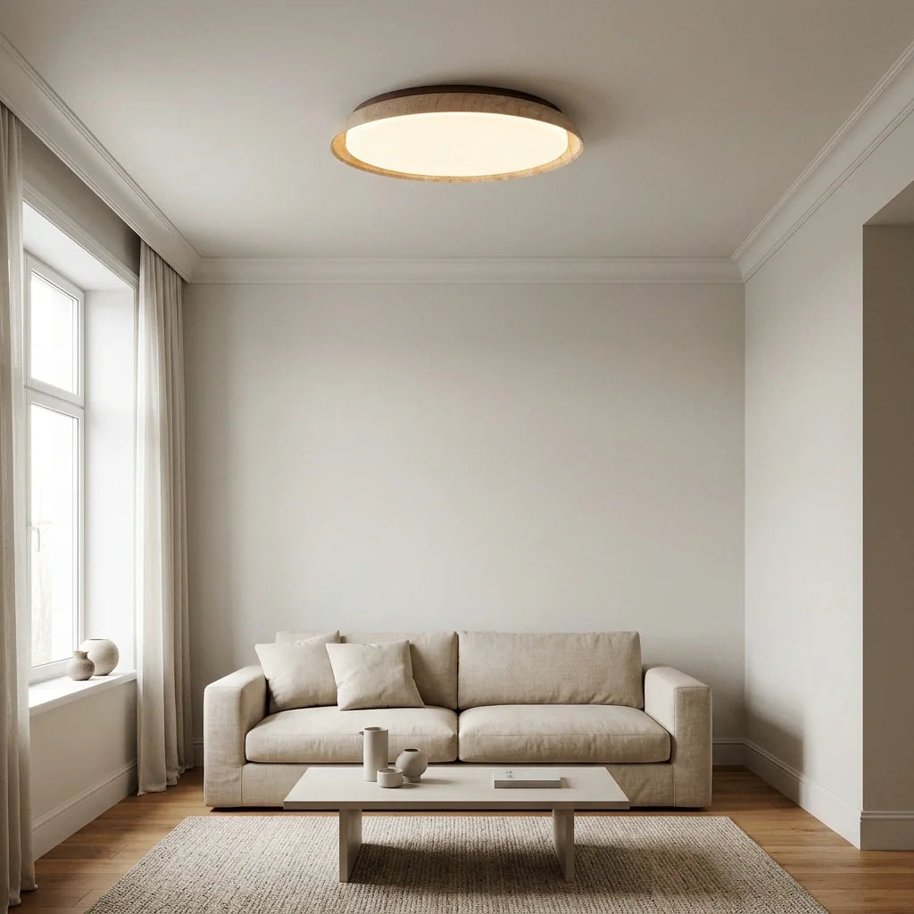 Plafonnier Halo dans un salon