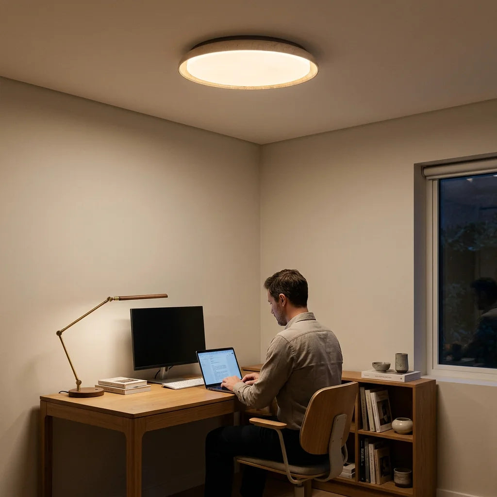 Plafonnier Halo dans un bureau