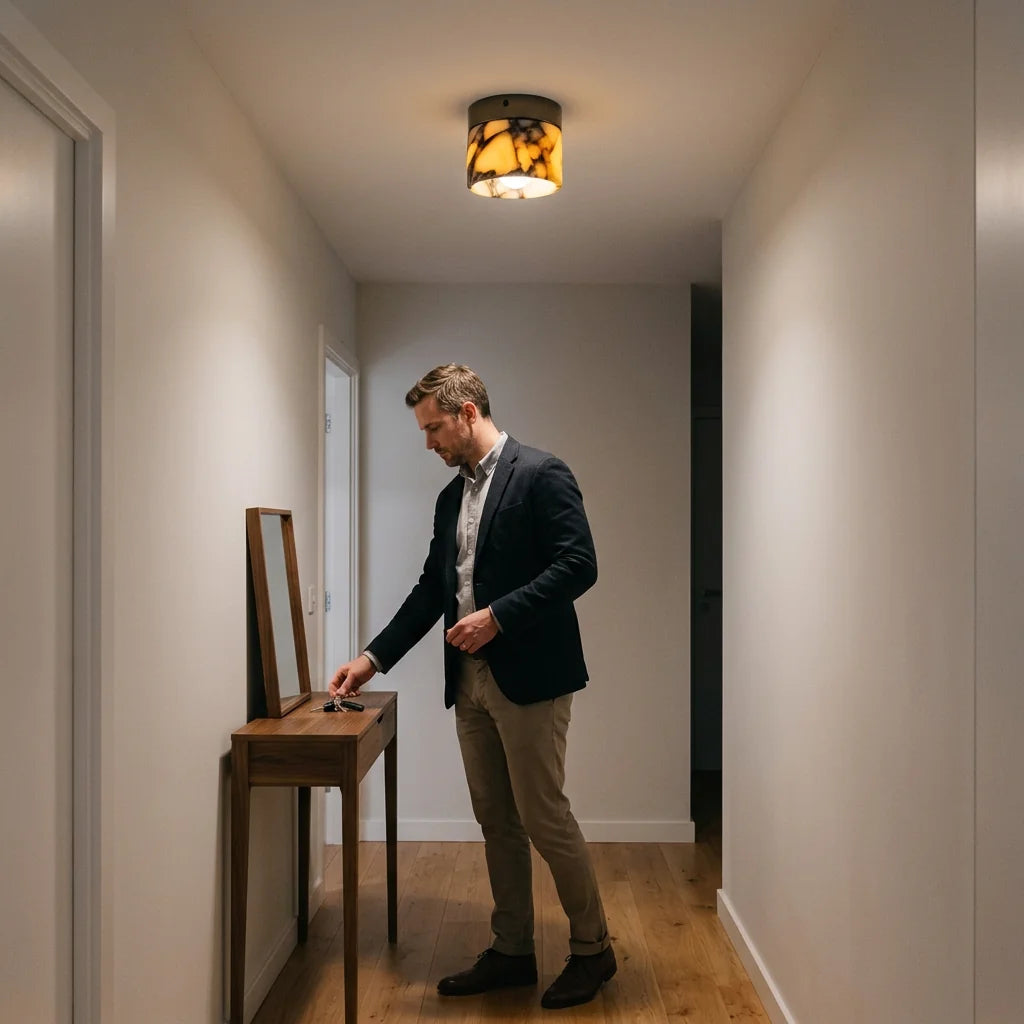 Plafonnier Ivinir dans une entrée
