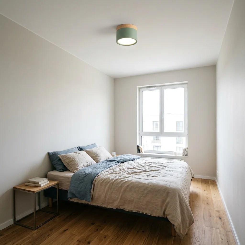 Plafonnier Jojo dans une chambre jour, vert