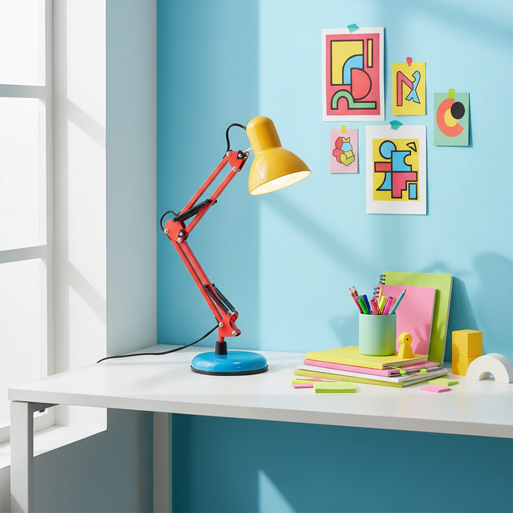 Lampe de Table Flexo Memphis, schéma dimensions 2
