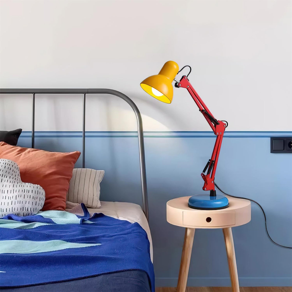 Lampe de Table Flexo Memphis, détail des couleurs