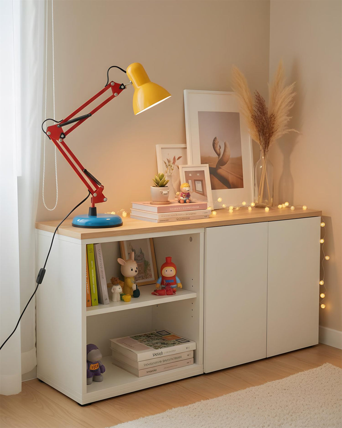 Lampe de Table Flexo Memphis, vue d'ambiance studio