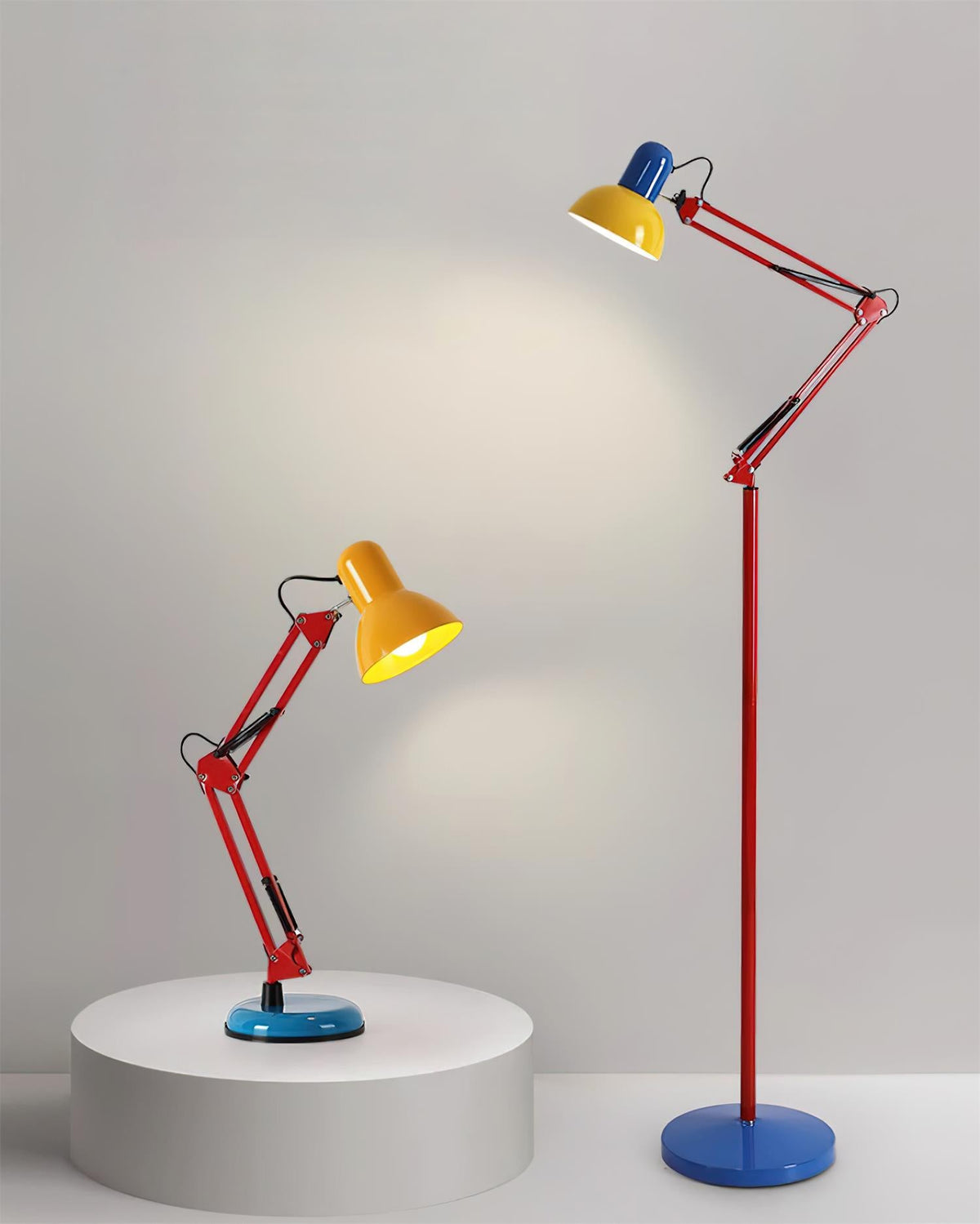 Lampe de Table Flexo Memphis, vue de détail base