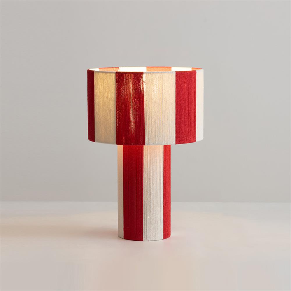 Lampe de Table Strivelle, coloris rouge