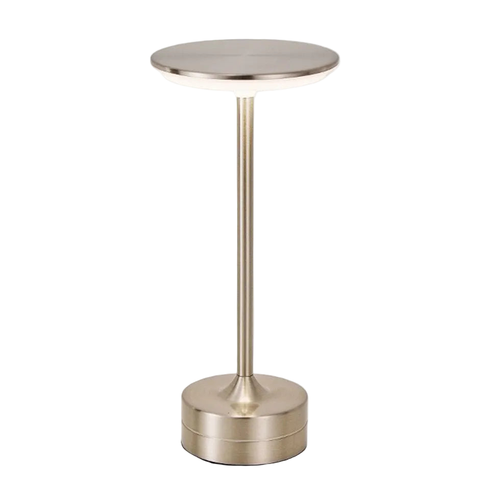 Base tactile rechargeable USB de la lampe LED en métal.