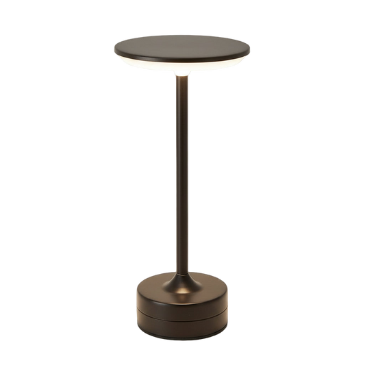 Lampe de table LED en métal moderne avec éclairage tactile.