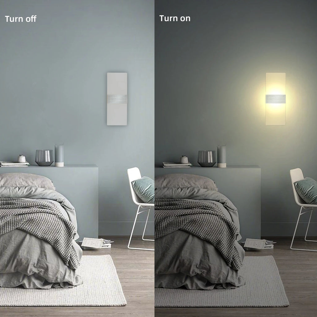 applique up down moderne lumiere douce murale led