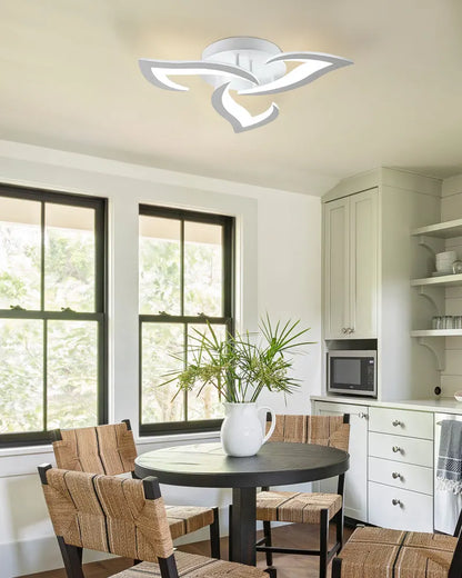 Éclairage intérieur moderne avec plafonnier LED Lotus décoratif.