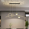 Lustre LED Sculptural Moderne – Design Lineaire et Globes Lumineux