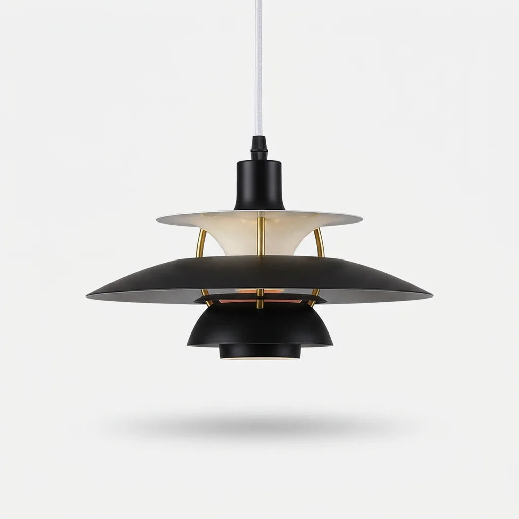 Suspension Macarel noir pur, packshot catalogue