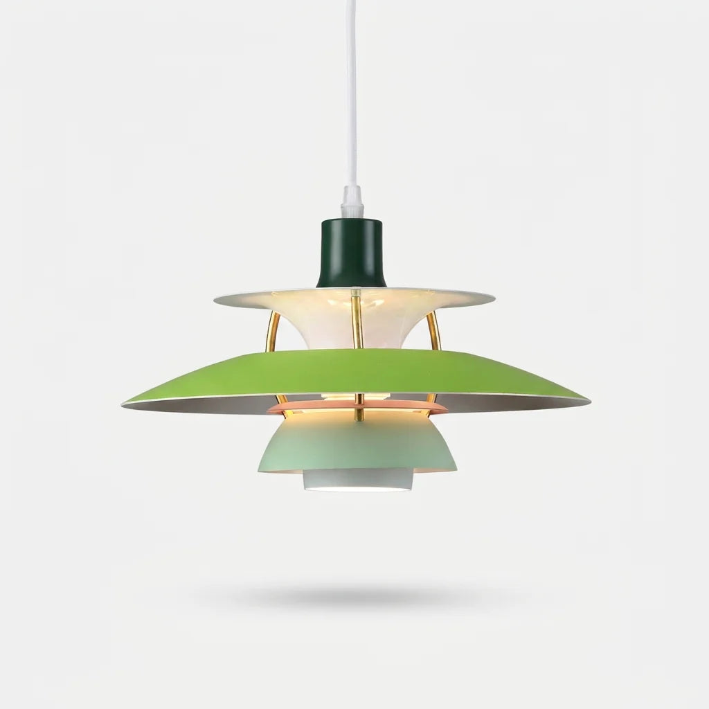 Suspension Macarel nuances de vert, packshot catalogue