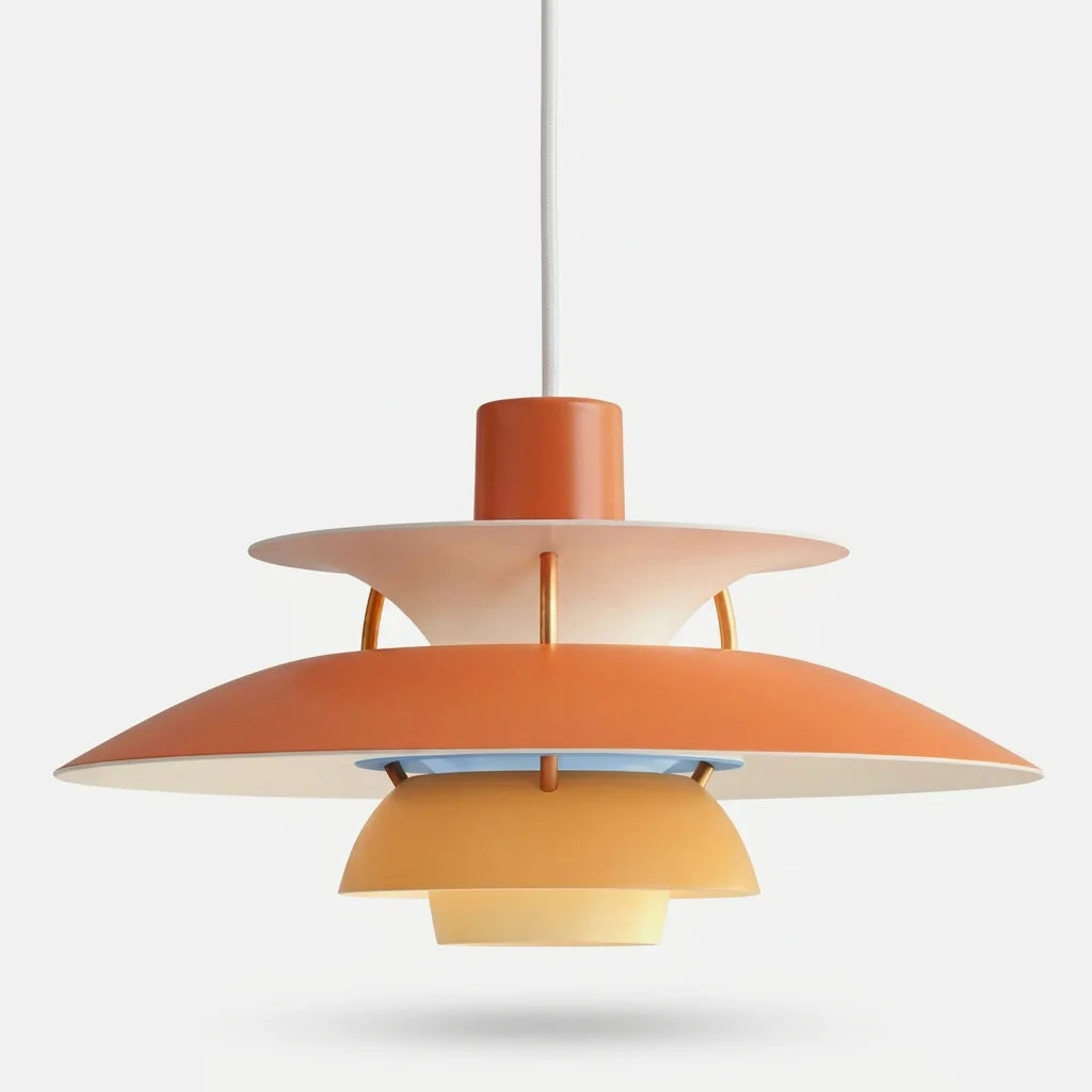 Suspension Macarel nuances d'orange, packshot catalogue