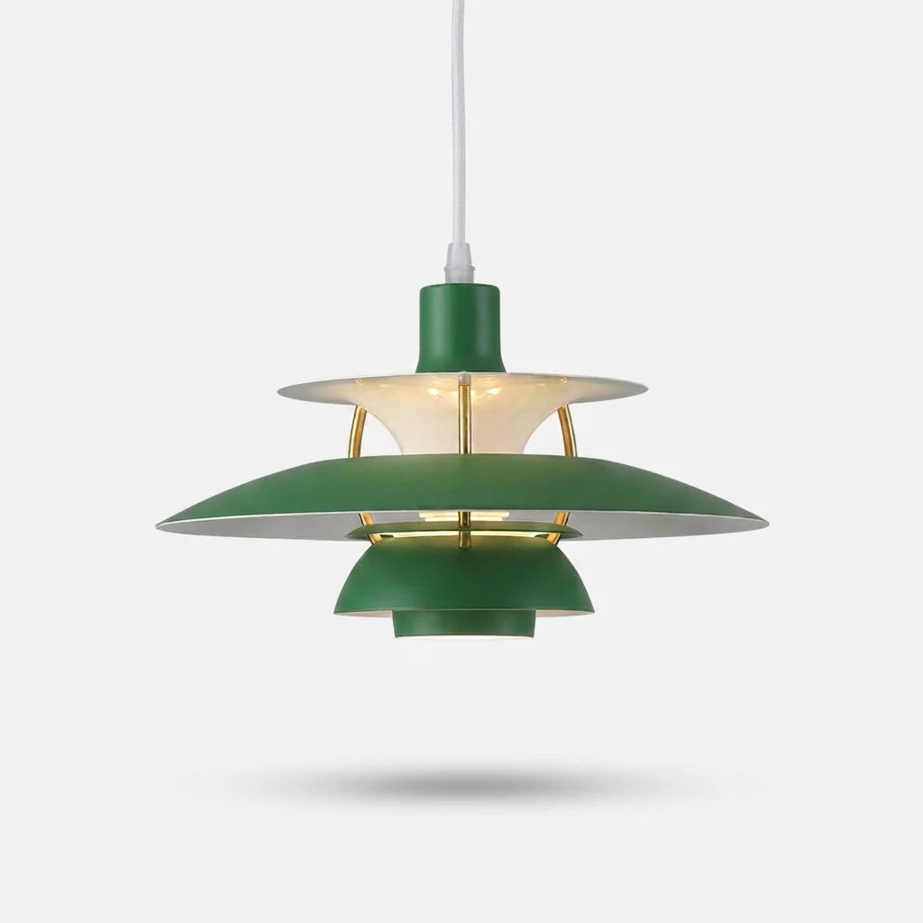 Suspension Macarel vert pur, packshot catalogue