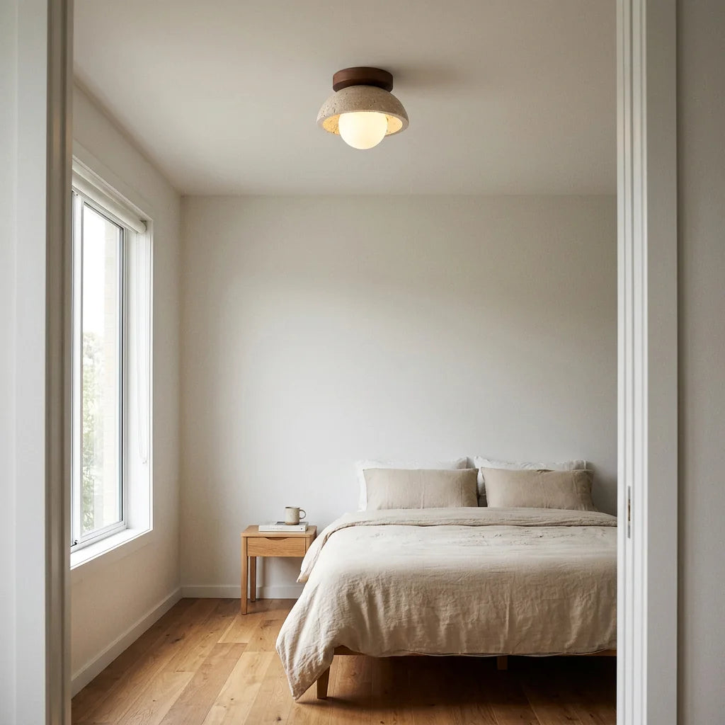 Plafonnier Mysa dans une chambre jour