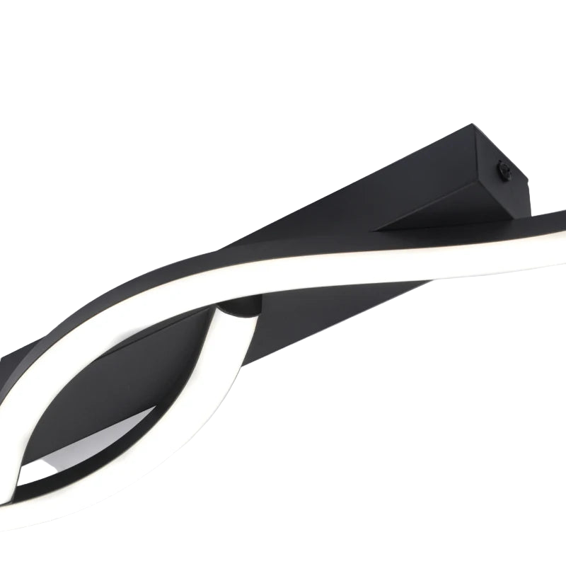 Détail de l’aluminium forgé du plafonnier LED moderne.