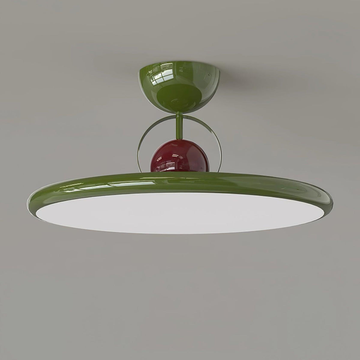 Plafonnier Rétro, coloris chrome variante