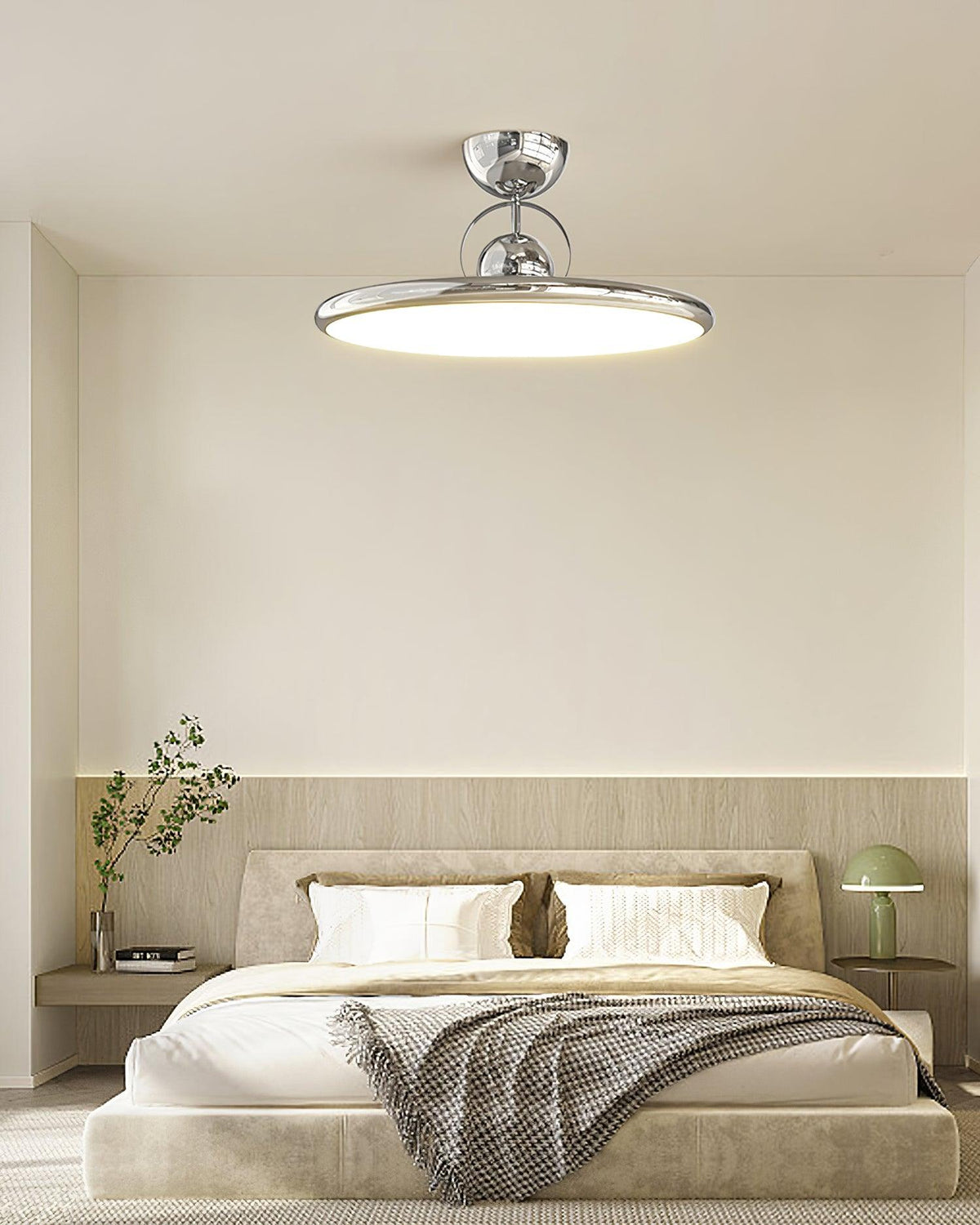 Plafonnier Rétro, coloris beige
