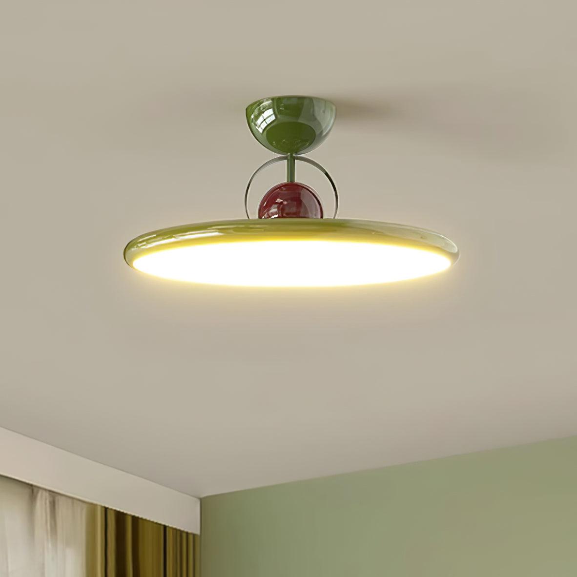 Plafonnier Rétro, vue d'ambiance chambre
