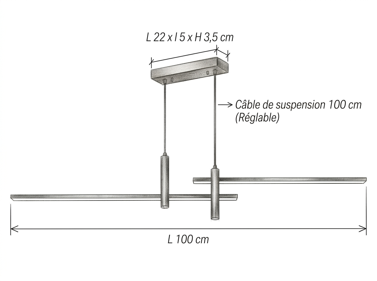 Schéma des dimensions
