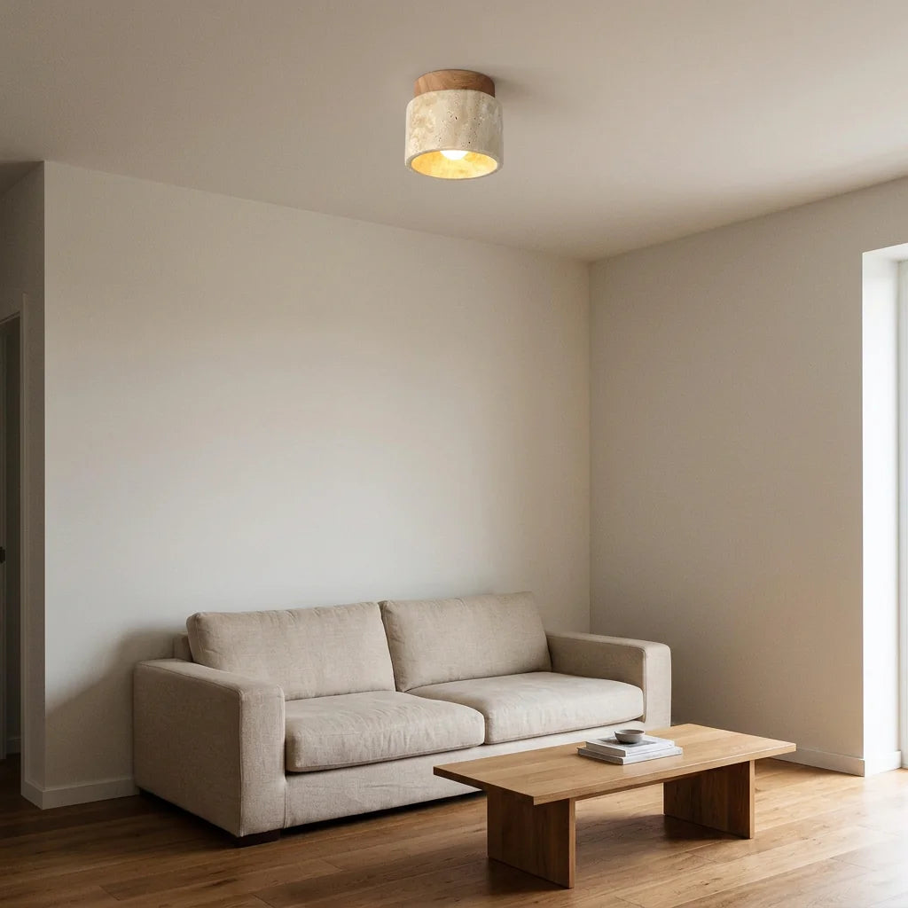 Plafonnier Solaya dans un salon