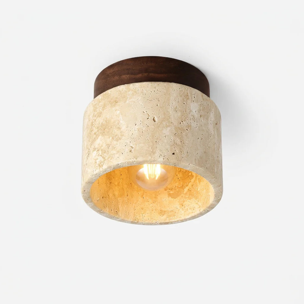 Plafonnier Solaya - catalogue noyer et beige