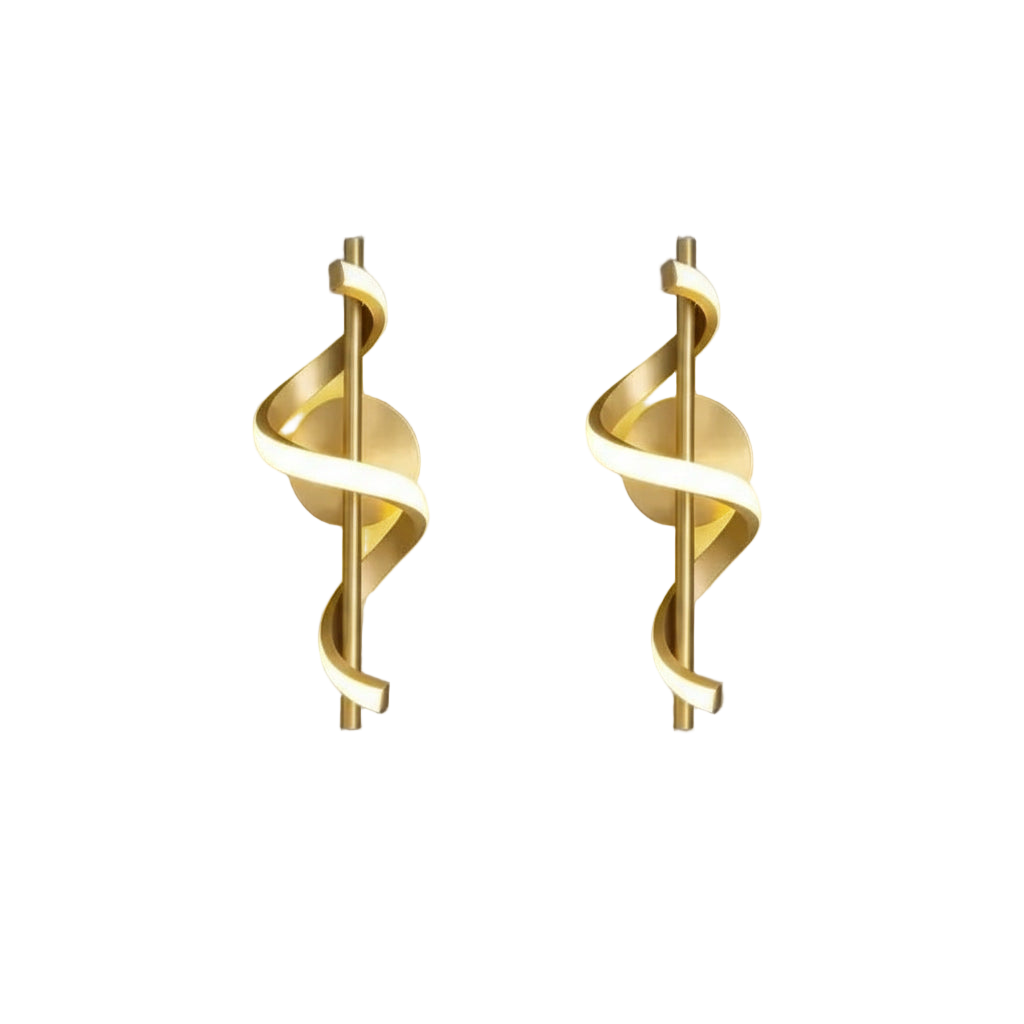 suspension ou applique led spiral design.