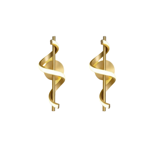 suspension ou applique led spiral design.