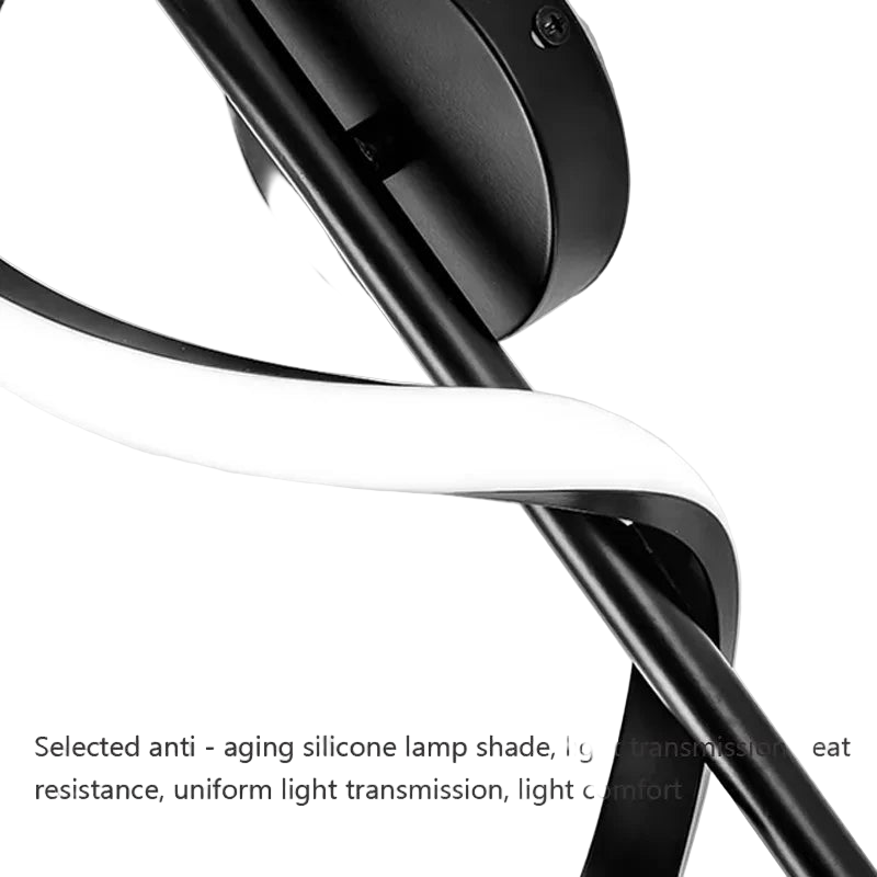 suspension led spiral minimaliste.