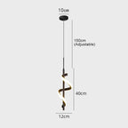 suspension led sculptural contemporary