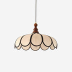 Suspension Bellarin, abat-jour en fibre naturelle Abaca tressée main, vue de face
