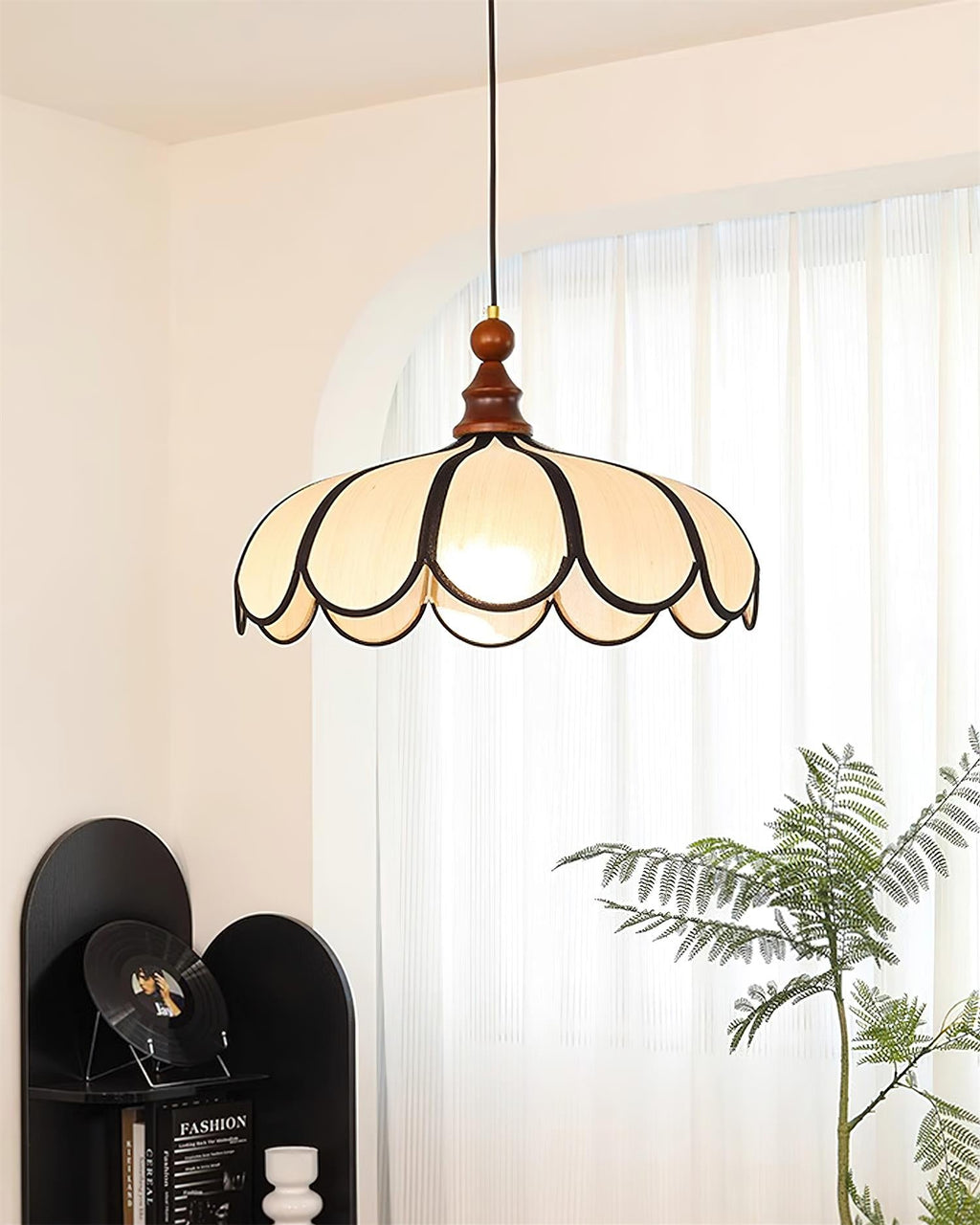 Suspension Bellarin, gros plan sur la texture naturelle de la fibre