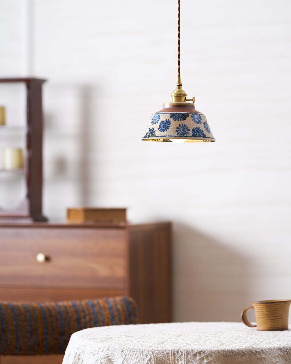 Suspension Kikyola, 1 tête vue d'ambiance chambre