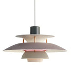 Suspension Macarel, coloris gris pur