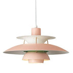 Suspension Macarel, coloris rose pur variante